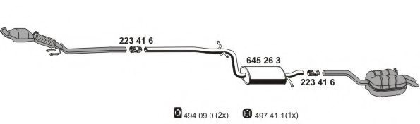 ERNST 190205 Exhaust System